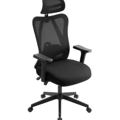 CLP Bureaustoel Elisha zwart Frame - Stof - zwart Discount