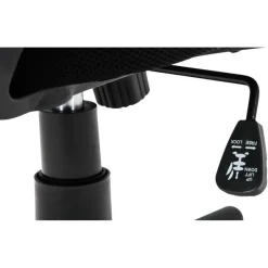 CLP Bureaustoel Genius zwart Frame - Kunstleer - oranje New