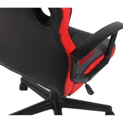 CLP Bureaustoel Glendale zwart Frame - Stof - zwart/rood Clearance