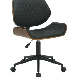 CLP Bureaustoel Harvest zwart Frame - Kunstleer (PVC) - walnoot/zwart New