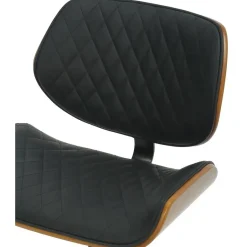 CLP Bureaustoel Harvest zwart Frame - Kunstleer (PVC) - walnoot/zwart New