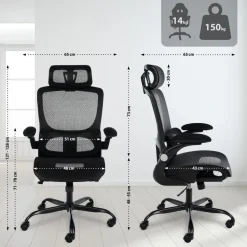 CLP Bureaustoel Kaylee zwart Frame - Kunststof - zwart Online