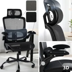 CLP Bureaustoel Kaylee zwart Frame - Kunststof - zwart Online