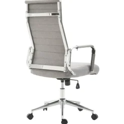 CLP Bureaustoel Kolumbus chroom Frame - Stof - grijs