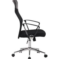 CLP Bureaustoel Korba chroom Frame - Microfiber - zwart