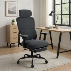 CLP Bureaustoel Leesburg zwart Frame - Kunststof - zwart/zwart Sale