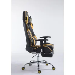 CLP Bureaustoel Limit zwart Frame - Kunstleer - zwart/geel New