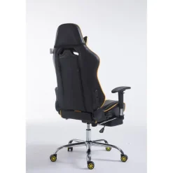 CLP Bureaustoel Limit zwart Frame - Kunstleer - zwart/geel New