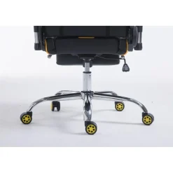 CLP Bureaustoel Limit zwart Frame - Kunstleer - zwart/geel New