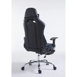 CLP Bureaustoel Limit zwart Frame - Kunstleer - zwart/blauw Discount