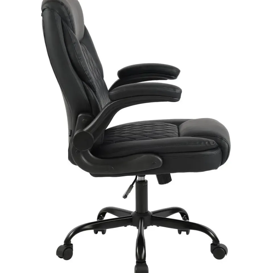 CLP Bureaustoel Medfield zwart Frame - Kunstleer - zwart Clearance