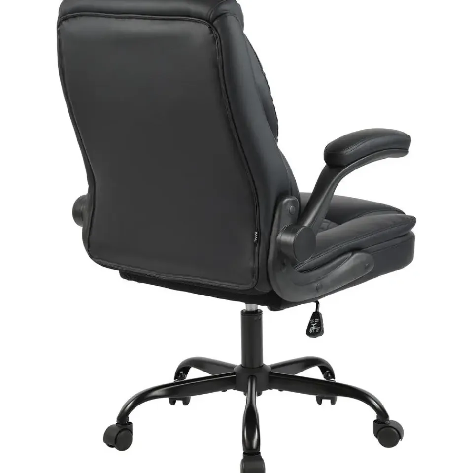 CLP Bureaustoel Medfield zwart Frame - Kunstleer - zwart Clearance