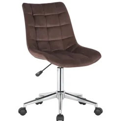 CLP Bureaustoel Medford Fluweel - bruin Best