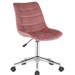 CLP Bureaustoel Medford Fluweel - roze Sale