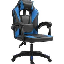 CLP Bureaustoel Orkney zwart Frame - Kunststof - zwart/blauw Clearance