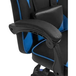 CLP Bureaustoel Orkney zwart Frame - Kunststof - zwart/blauw Clearance