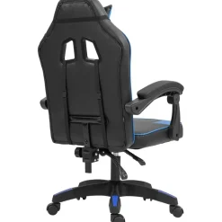 CLP Bureaustoel Orkney zwart Frame - Kunststof - zwart/blauw Clearance