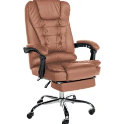 CLP Bureaustoel Oxygen Kunstleer - licht bruin Hot