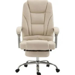 CLP Bureaustoel Pacific chroom Frame - Stof - creme Best