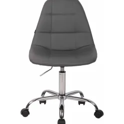 CLP Bureaustoel Reims chroom Frame - Kunstleer - grijs Sale