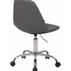 CLP Bureaustoel Reims chroom Frame - Kunstleer - grijs Sale