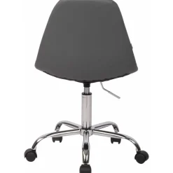 CLP Bureaustoel Reims chroom Frame - Kunstleer - grijs Sale