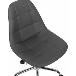 CLP Bureaustoel Reims chroom Frame - Kunstleer - grijs Sale