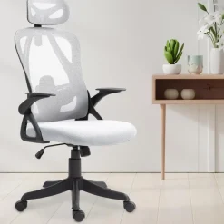 CLP Bureaustoel Taos zwart Frame - Stof - grijs Hot