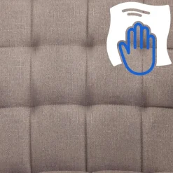 CLP Bureaustoel Terni chroom Frame - Stof - taupe New