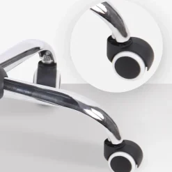 CLP Bureaustoel Terni chroom Frame - Kunstleer - grijs