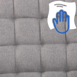 CLP Bureaustoel Terni chroom Frame - Stof - grijs