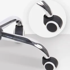 CLP Bureaustoel Terni chroom Frame - Stof - grijs