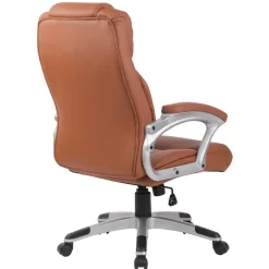 CLP Bureaustoel Texas V2 grijs Frame - Kunstleer - licht bruin Online