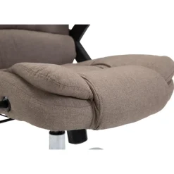 CLP Bureaustoel Thor chroom Frame - Stof - taupe Clearance