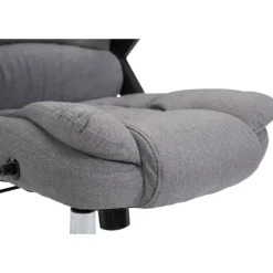 CLP Bureaustoel Thor chroom Frame - Stof - grijs New