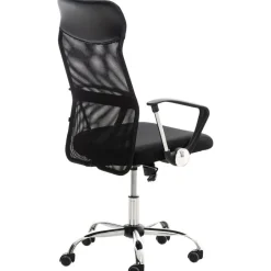 CLP Bureaustoel Washington chroom Frame - Kunstleer - zwart New