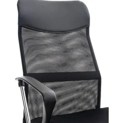 CLP Bureaustoel Washington chroom Frame - Kunstleer - zwart New