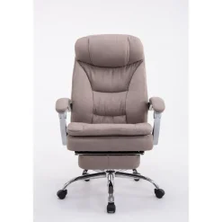 CLP Bureaustoel XL Troy chroom Frame - Stof - taupe Sale