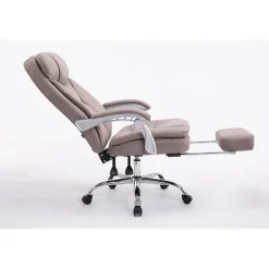 CLP Bureaustoel XL Troy chroom Frame - Stof - taupe Sale