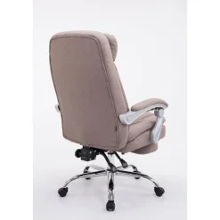 CLP Bureaustoel XL Troy chroom Frame - Stof - taupe Sale