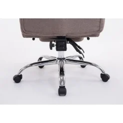 CLP Bureaustoel XL Troy chroom Frame - Stof - taupe Sale