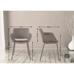 CLP Eetkamerstoel Alpena Kunststof - taupe Online