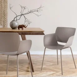 CLP Eetkamerstoel Alpena Kunststof - taupe Online