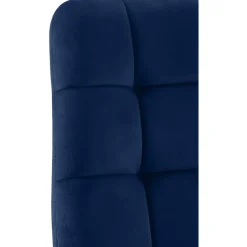 CLP Eetkamerstoel Antibes zwart Frame - Fluweel - donkerblauw