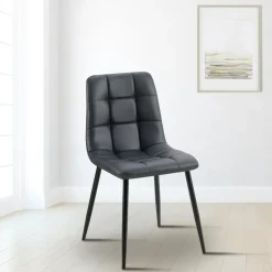 CLP Eetkamerstoel Antibes zwart Frame - Kunstleer - zwart Best