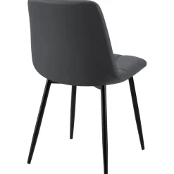 CLP Eetkamerstoel Antibes zwart Frame - Kunstleer - zwart Best