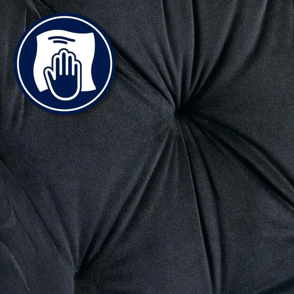 CLP Eetkamerstoel Cassis zwart Frame - Fluweel - zwart Sale