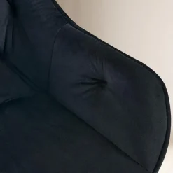 CLP Eetkamerstoel Cassis zwart Frame - Fluweel - zwart Sale