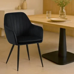 CLP Eetkamerstoel Cheryl zwart Frame - Metaal - zwart Sale