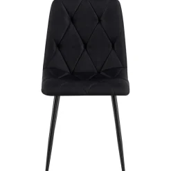 CLP Eetkamerstoel Clairton zwart Frame - Stof - zwart